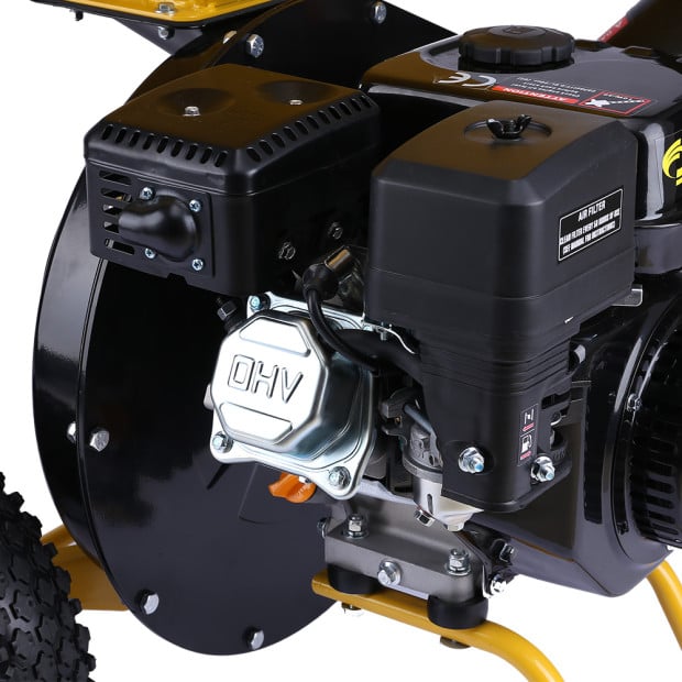 Ducar 7HP Wood Chipper Shredder Mulcher Petrol Yellow Black Image 18