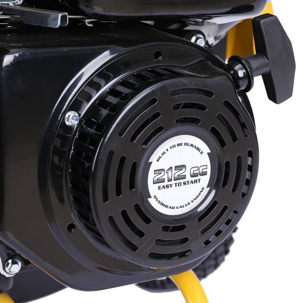 Ducar 7HP Wood Chipper Shredder Mulcher Petrol Yellow Black Image 10