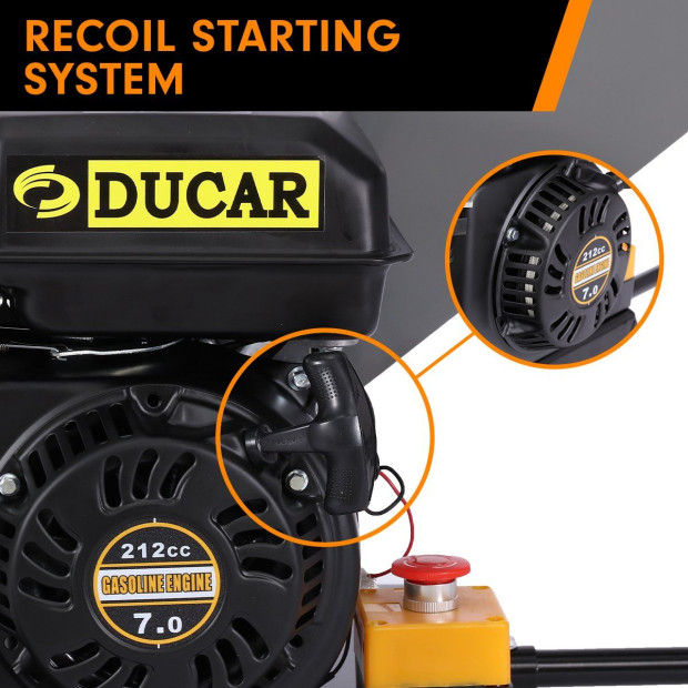 Ducar 7HP Wood Chipper Shredder Mulcher Grinder Petrol Silver Image 11