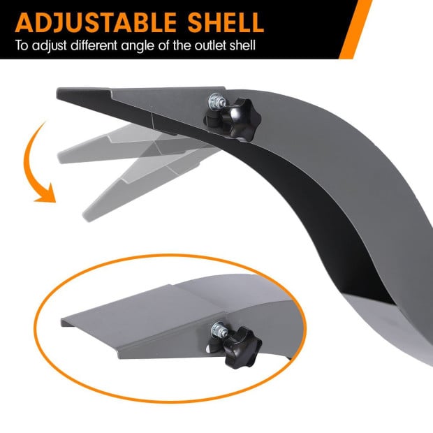 Ducar 7HP Wood Chipper Shredder Mulcher Grinder Petrol Silver Image 12