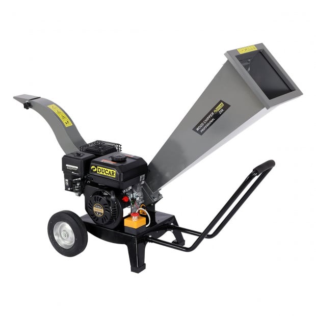 Ducar 7HP Wood Chipper Shredder Mulcher Grinder Petrol Silver Image 3