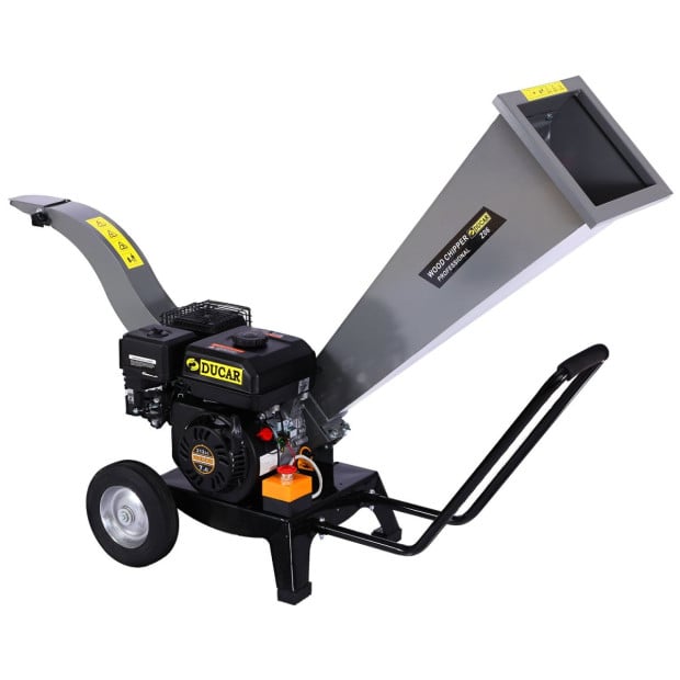 Ducar 7HP Wood Chipper Shredder Mulcher Grinder Petrol Silver Image 3