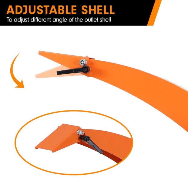 Ducar 7HP Wood Chipper Shredder Mulcher Grinder Petrol Orange Image 12