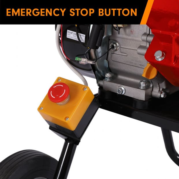 Ducar 7HP Wood Chipper Shredder Mulcher Grinder Petrol Red Image 9