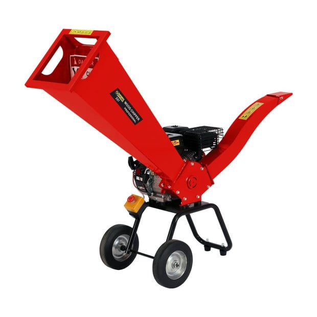 Ducar 7HP Wood Chipper Shredder Mulcher Grinder Petrol Red Image 3