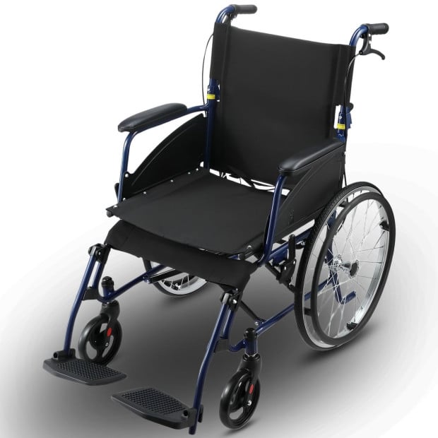 Orthonica 20in Self Propelled Foldable Steel Wheelchair Lightweight & Portable Image 2