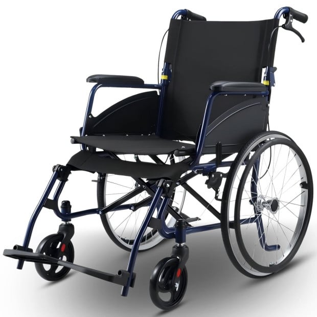 Orthonica 20in Self Propelled Foldable Steel Wheelchair Lightweight & Portable Image 4