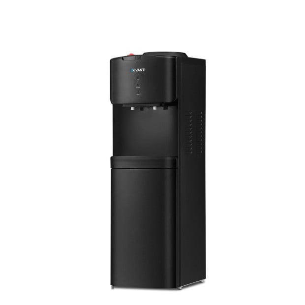 Water Cooler Dispenser Mains Bottle Stand Hot Cold Tap Office Black Image 3
