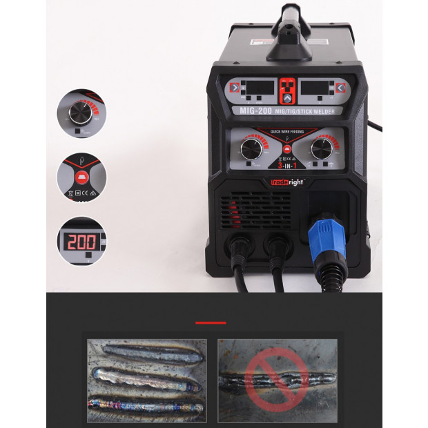200amp Welder Mig Arc Mag Welding Machine Image 3