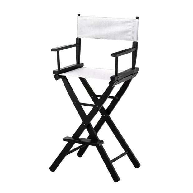 Sarantino Tall Directors Chair - White Image 2