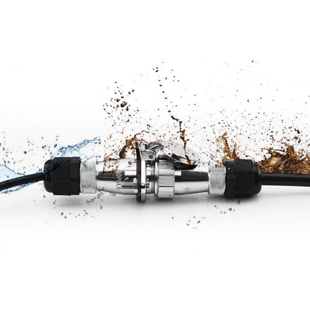 Elinz 3 Channel Heavy Duty Trailer Cable Coil 4pin Connectors Image 3