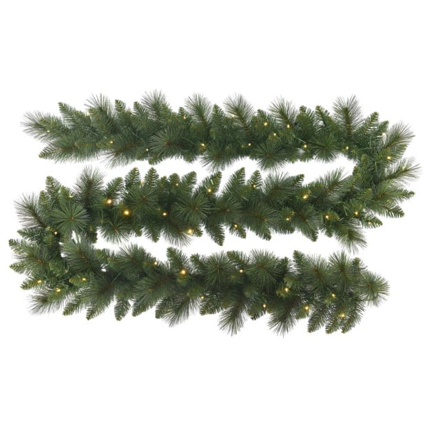 Christabelle 274cm Battery-Operated Christmas Garland with Multi-Function Lights - Dorset Pine Image 4