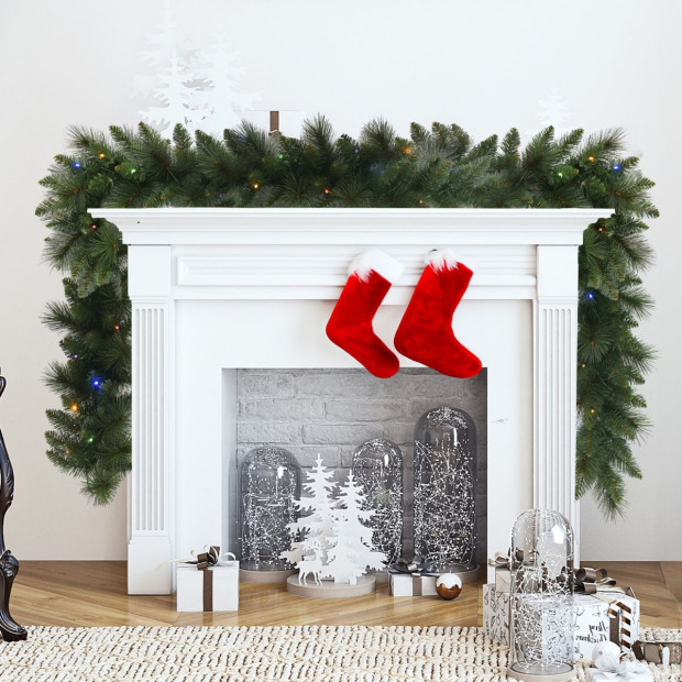 Christabelle 274cm Battery-Operated Christmas Garland with Multi-Function Lights - Dorset Pine Image 6