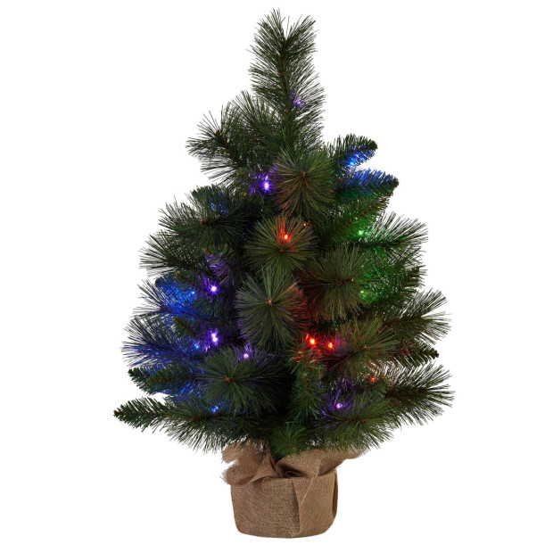 Christabelle 61cm Battery-Operated Christmas Tree with Multi-Function Lights - Dorset Pine Image 2