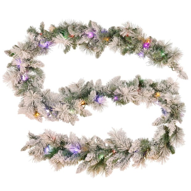 Christabelle 2.7m Christmas Garland with LED Lights Snowy Dorset Pine