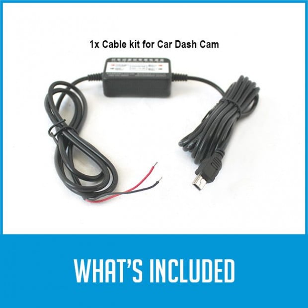 Elinz Hard Wire Kit Cable Charger Car Dash Cam Parking Power Battery Image 3