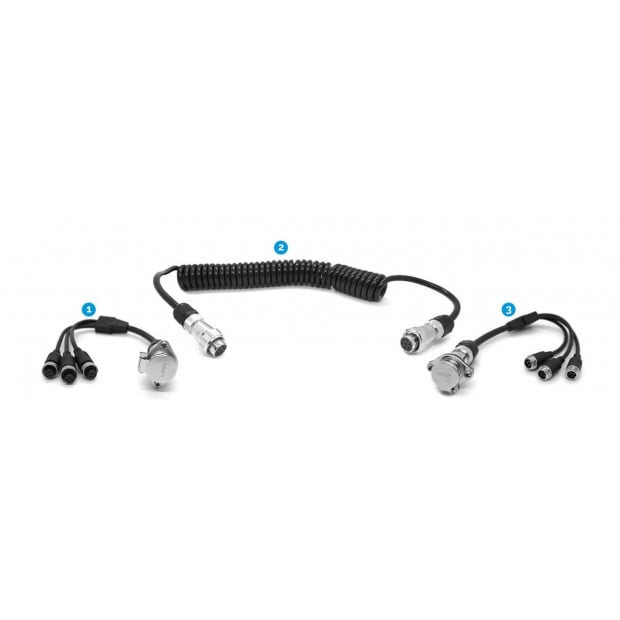 Elinz 3 Channel Heavy Duty Trailer Cable Coil 4pin Connectors Image 7