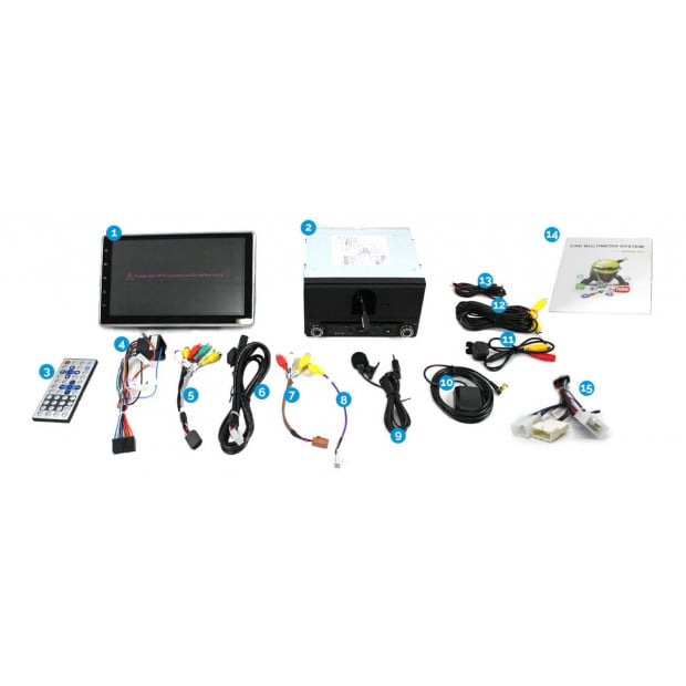 Toyota 10.1In Dash Car Dvd Player Double 2 Din Android 9 Wifi Gps Image 8