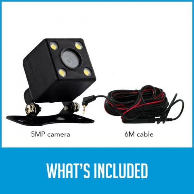 Elinz 120deg Reversing Camera For Dash Cam Night Vision Image 5