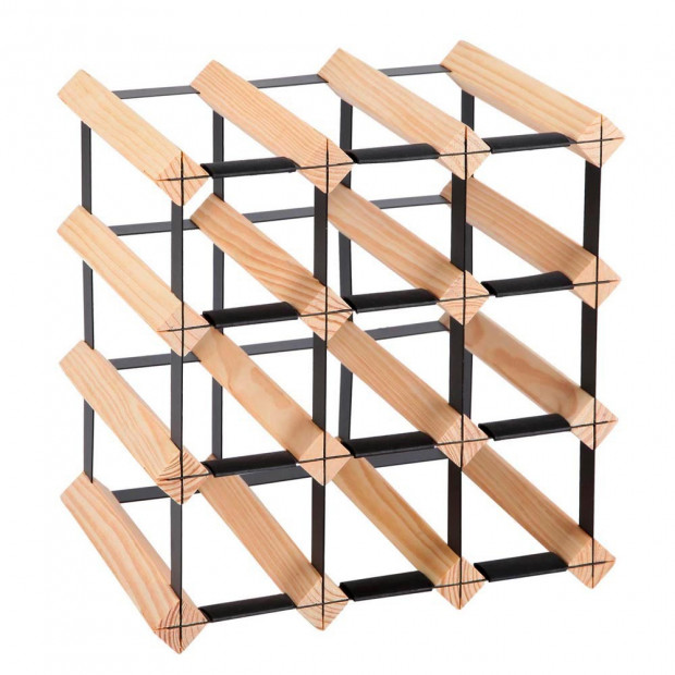 Timber Wine Rack 12 Bottles Image 1