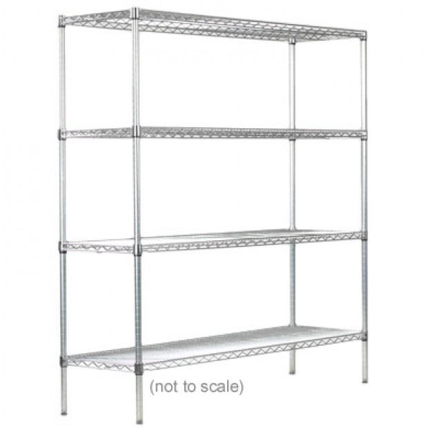 Syncrosteel wire shelving unit 1200x450