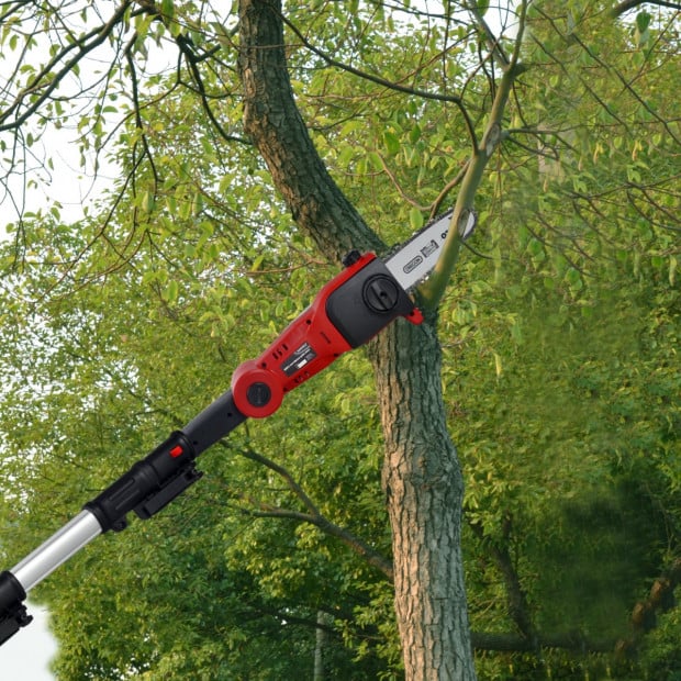 MATRIX 20V X-ONE Cordless Pole Chainsaw Kit with Battery Image 5