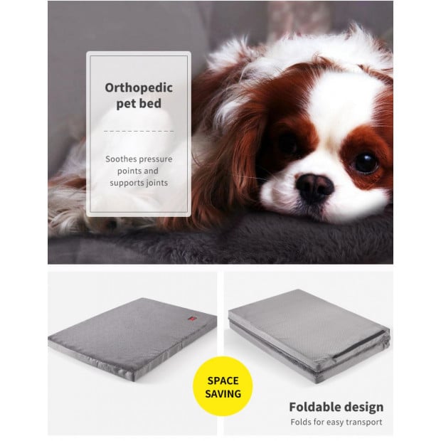 Pet Bed Grey Polyester Size L Image 6