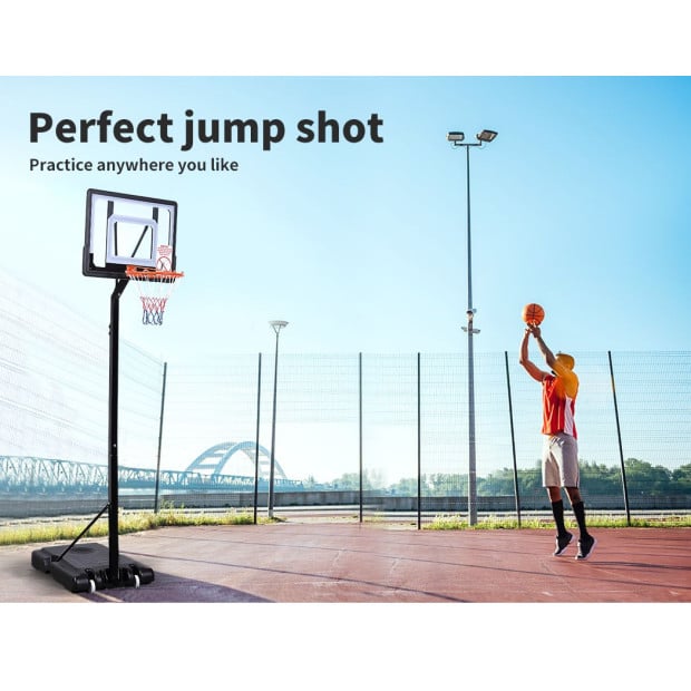 Basketball Hoop Stand Kid Rim Ring Backboard Net Height Adjustable Image 3