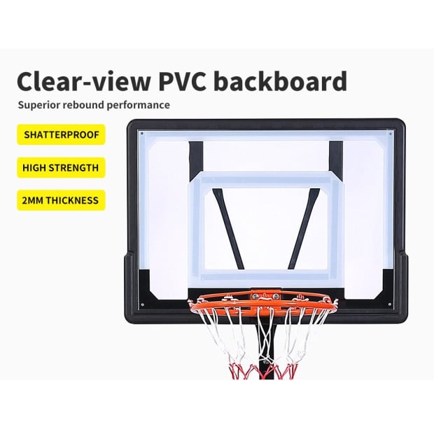 Basketball Hoop Stand Kid Rim Ring Backboard Net Height Adjustable Image 7