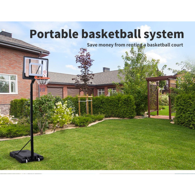 Basketball Hoop Stand Kid Rim Ring Backboard Net Height Adjustable Image 12