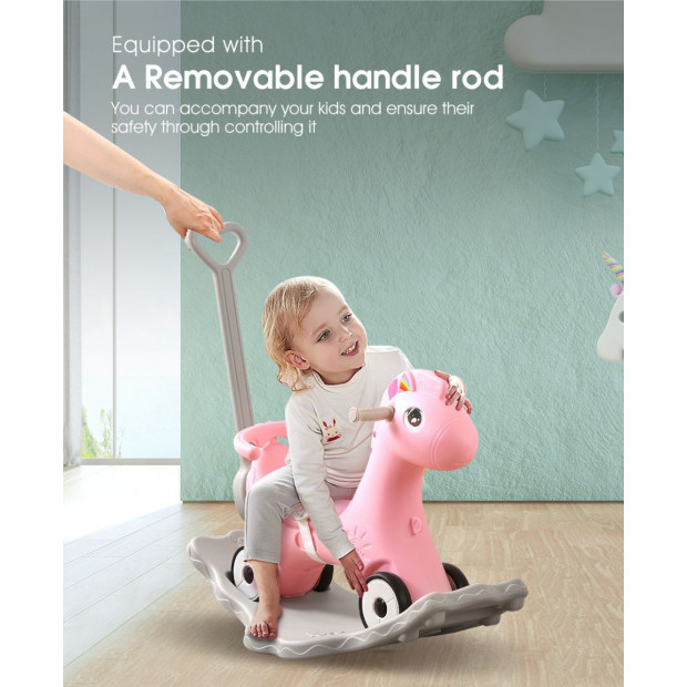 Bo Peep 2 in 1 Balance Bike And Rocker-Pink Image 8
