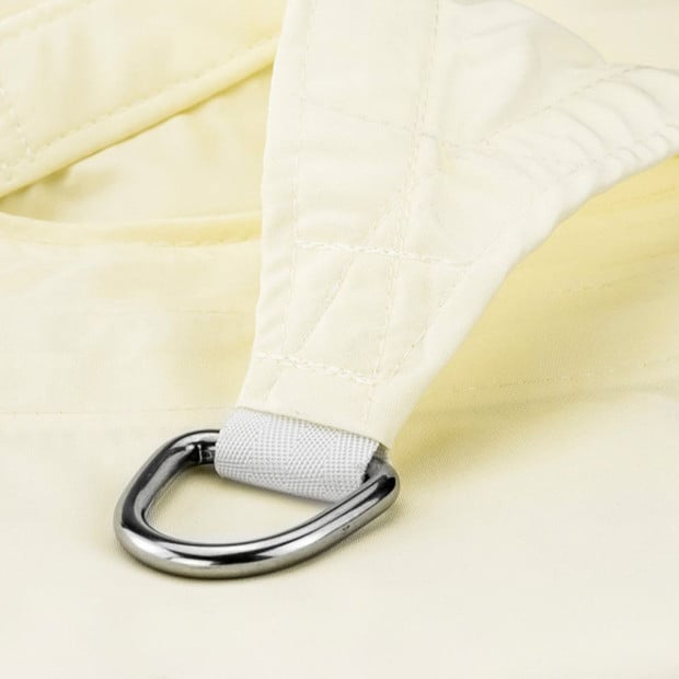 Wallaroo Waterproof 160GSM Outdoor Sun Shade Sail Canopy Cream 3 x 4m Image 4
