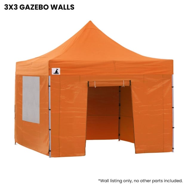 Wallaroo 3x3 Gazebo Pop-Up Marquee Orange Wall Set Replacement Image 5