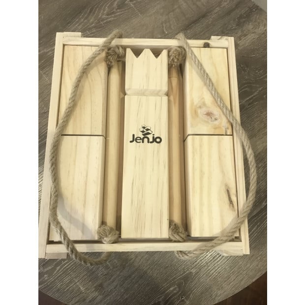Classic Outdoor Wooden Kubb Lawn Game Set Image 4