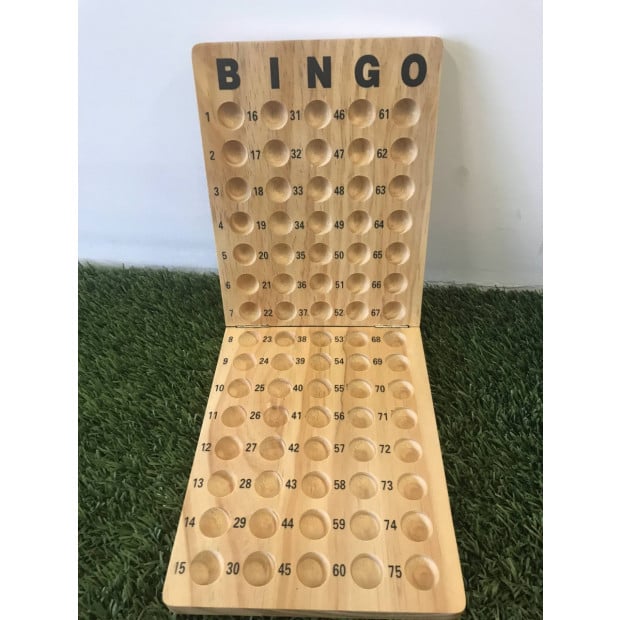 Bingo 75 Player Set With Metal Cage & Wooden Scoreboard Image 6