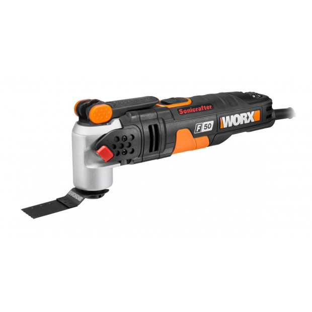 WORX WX681 450W Sonicrafter Multitool, Hyperlock, 39 pce acc kit