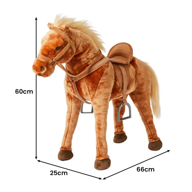 Jiggle & Giggle Large Standing Soft Plush Toy - Horse Image 3