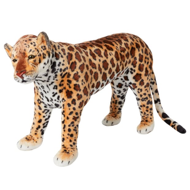 Jiggle & Giggle Large Standing Soft Plush Toy - Leopard Image 2