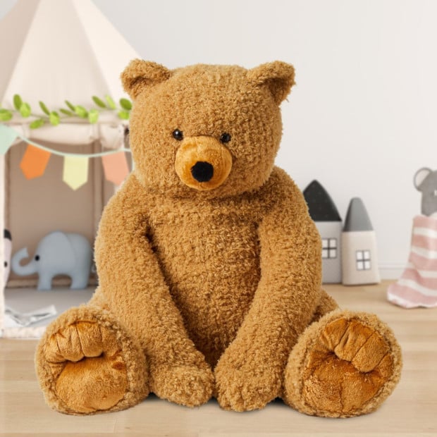Jiggle & Giggle Large Sitting Soft Plush Toy Teddy Bear Image 6