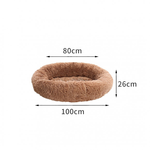 Pet Bed Mattress Dog Beds Cat Pad Mat Cushion Winter XXL Brown Image 3