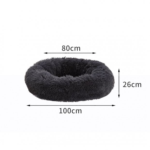 Pet Bed Dog Beds Mattress Cat Mat Cushion Winter XXL Dark Grey Image 3