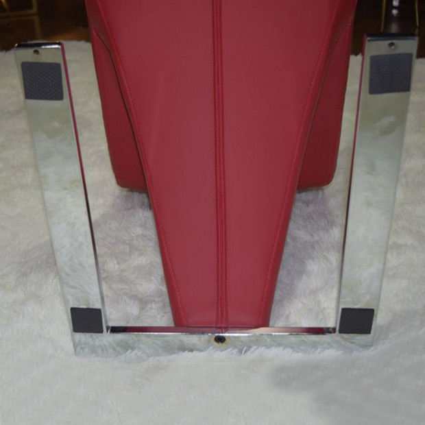 Black/Red/White Leatherette 2x Z Chair Red Image 6
