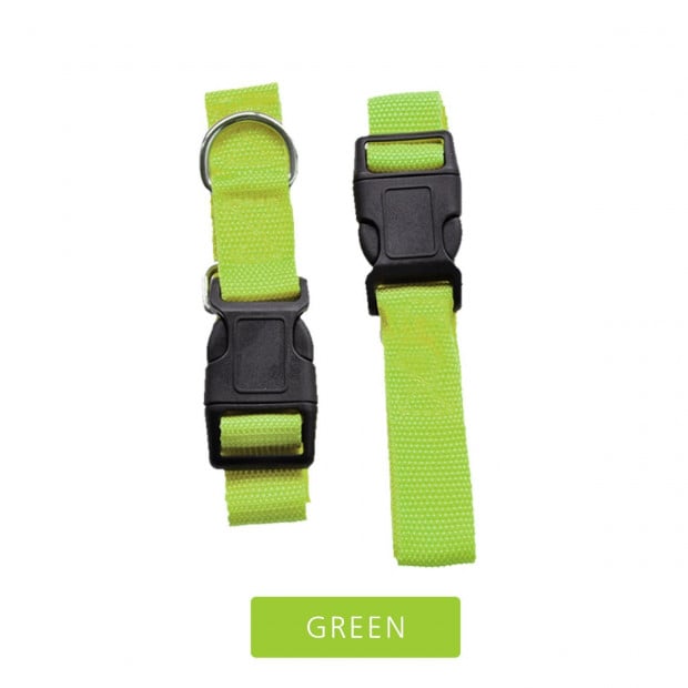 Adjustable Dog Leash Buddy Belt In Green