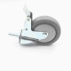 SOGA 2 x 4In Heavy Duty Polyurethane Swivel Castor Brake Wheels Image 3 thumbnail
