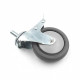 SOGA 2 x 4In Heavy Duty Polyurethane Swivel Castor Brake Wheels Image 4 thumbnail