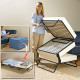Ottoman Folding Bed - Red Image 3 thumbnail