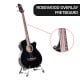Karrera 43in Acoustic Bass Guitar - Black Image 2 thumbnail