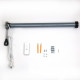 Instahut Motorised 2x1.5m Folding Arm Awning - Grey Image 5 thumbnail