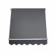 1.5m x 2.1m Retractable Fixed Pivot Arm Awning - Grey Image 2 thumbnail