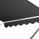 1.5m x 2.1m Retractable Fixed Pivot Arm Awning - Grey Image 4 thumbnail